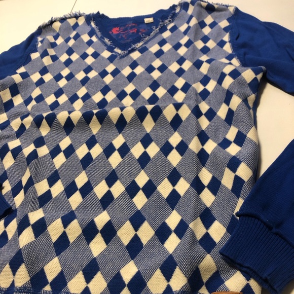 Vintage Diesel y2k cotton v-neck sweater - Picture 2 of 8